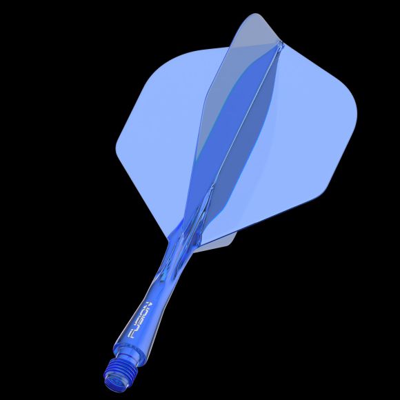 Winmau Fusion Integrated Flight & Shaft Short - Azure Blue