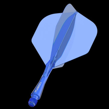 Winmau Fusion Integrated Flight & Shaft Short - Azure Blue