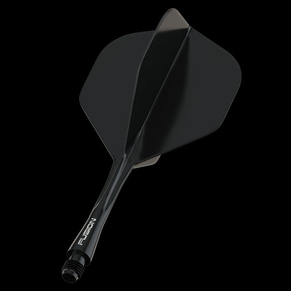 Winmau Fusion Integrated Flight & Shaft Dark Black Intermediate
