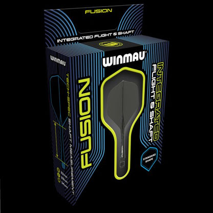 Winmau Fusion Integrated Flight & Shaft Dark Black Intermediate