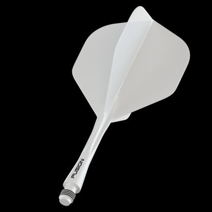 Winmau Fusion Integrated Flight & Shaft Solid White Intermediate