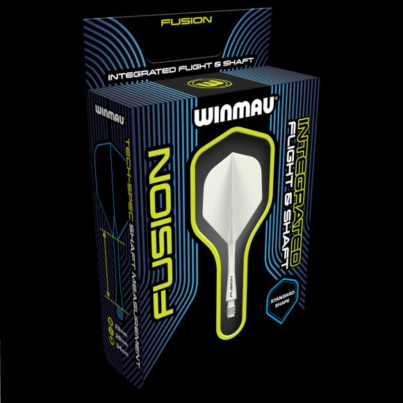 Winmau Fusion Integrated Flight & Shaft Solid White Intermediate