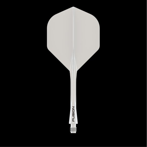 Winmau Fusion Integrated Flight & Shaft Solid White Medium