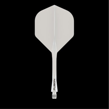 Winmau Fusion Integrated Flight & Shaft Solid White Medium