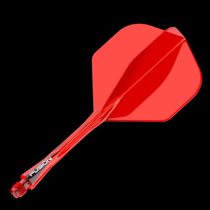 Winmau Fusion Integrated Flight & Shaft #2 Shape - Medium - Red