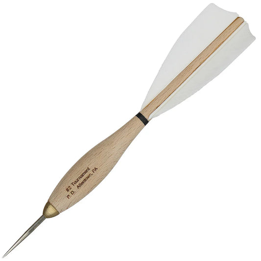 American Pro Dart Woody #2 Steel Tip Darts - 16gm White (4 Sets)