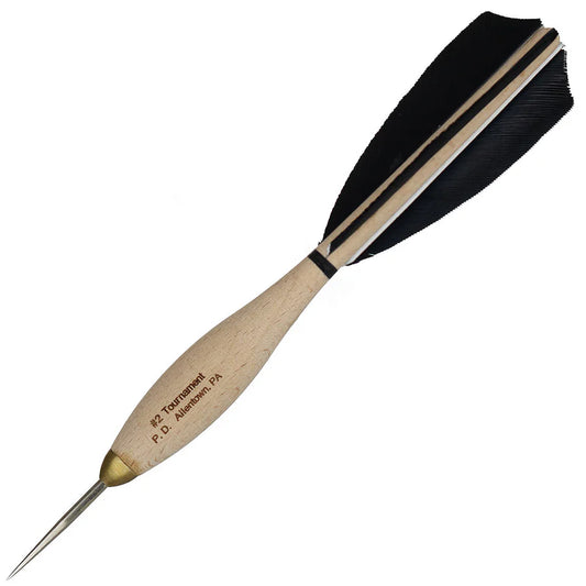 American Pro Dart Woody #2 Steel Tip Darts - 16gm Black (4 Sets)