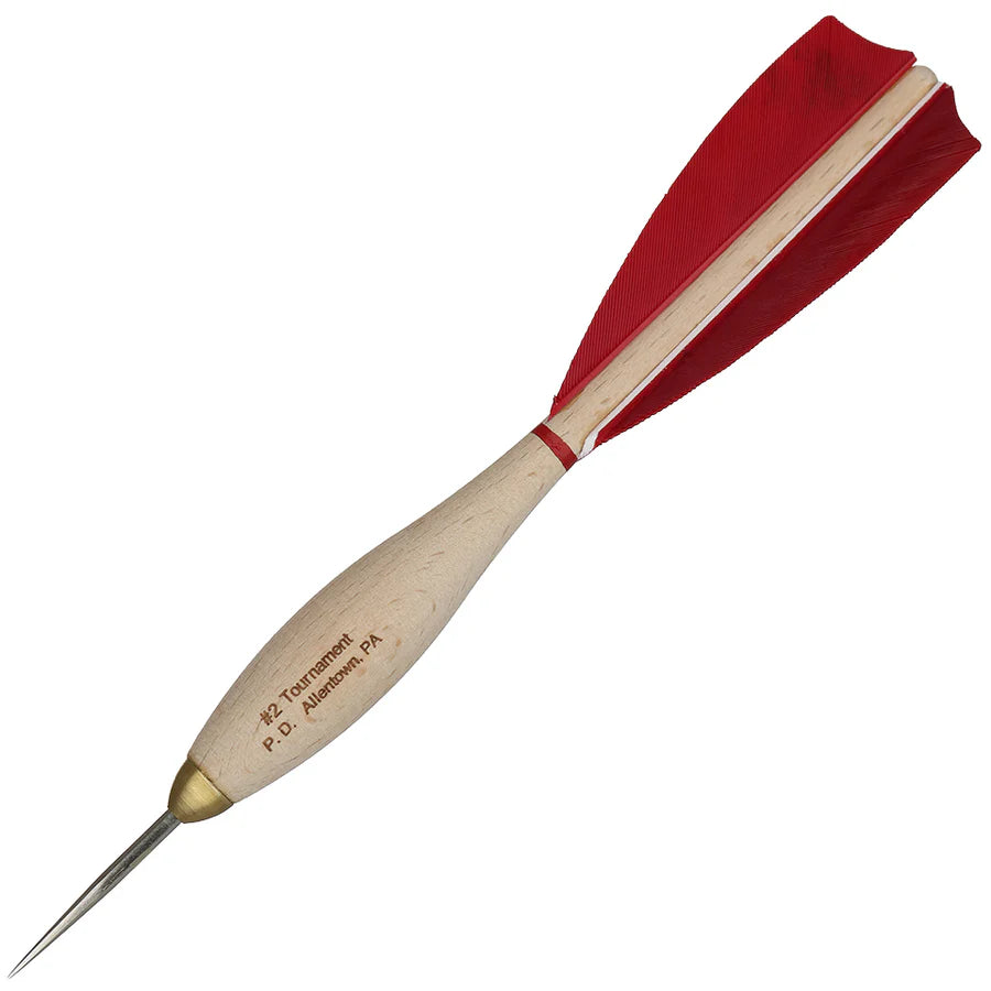 American Pro Dart Woody #2 Steel Tip Darts - 16gm Red (4 Sets)