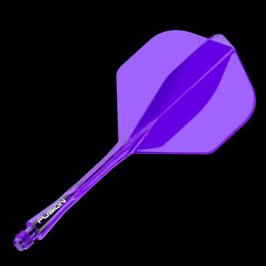 Winmau Fusion Integrated Flight & Shaft #2 Shape - Short - Purple