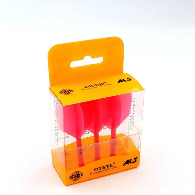 CUESOUL ROST AK5 Integrated Dart Shaft & Flight - Big Wing Shape - Short - Pink