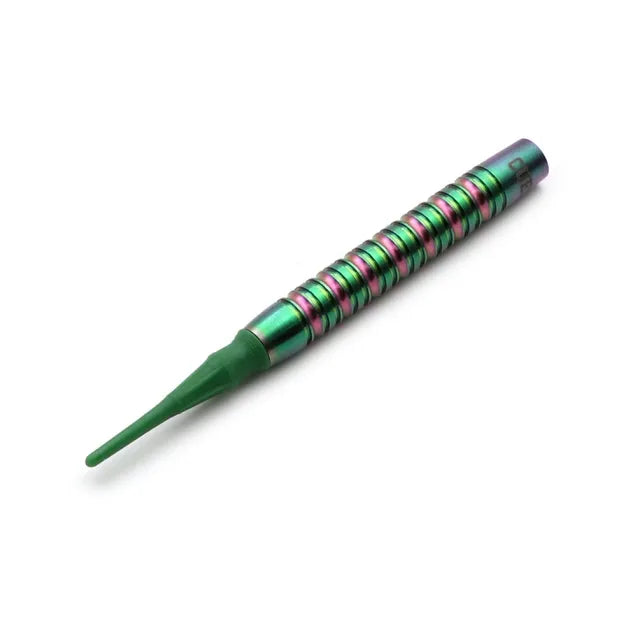 CUESOUL Green Gem Stone 19 gram 90% Tungsten Soft Tip Dart Set w/ ROST Flights