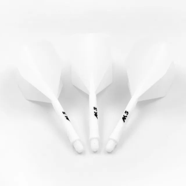 CUESOUL ROST AK5 Integrated Dart Shaft & Flight - Standard Shape - Long - White