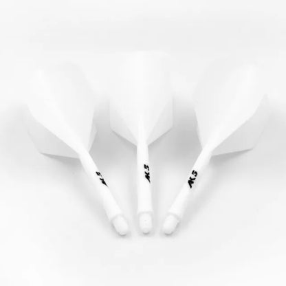 CUESOUL ROST AK5 Integrated Dart Shaft & Flight - Standard Shape - Long - White