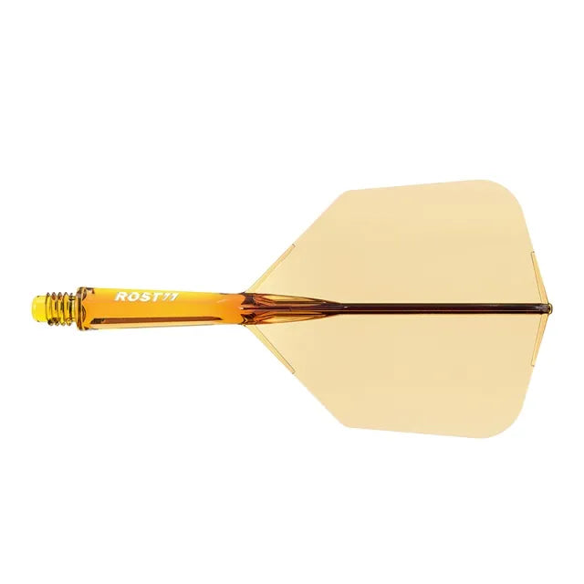 CUESOUL ROST 77 Integrated Dart Shaft & Flight - Big Wing Shape - Long - Transparent O/P/R