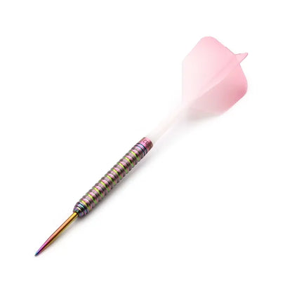 CUESOUL Pink Gem Stone 22 gram 90% Tungsten Steel Tip Dart Set w/ ROST Flights