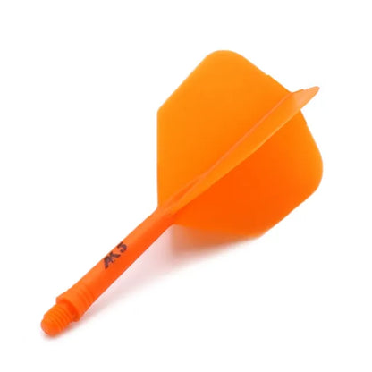CUESOUL ROST AK5 Integrated Dart Shaft & Flight - Big Wing Shape - Short - Orange