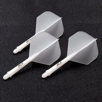 CUESOUL ROST AK5 Integrated Dart Shaft & Flight - Standard Shape - Long - Ice White