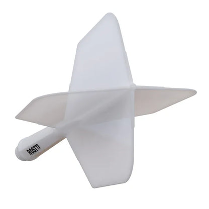 CUESOUL ROST 77 Integrated Dart Shaft & Flight - Big Wing Shape - Short - White