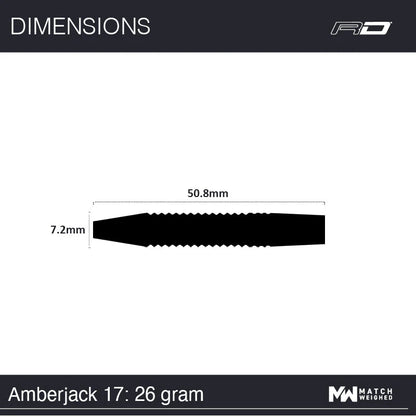 Red Dragon Amberjack 17 Steel Tip 26 gram 90% Tungsten
