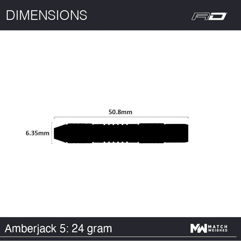 Red Dragon Amberjack 5 Steel Tip 24 gram 90% Tungsten