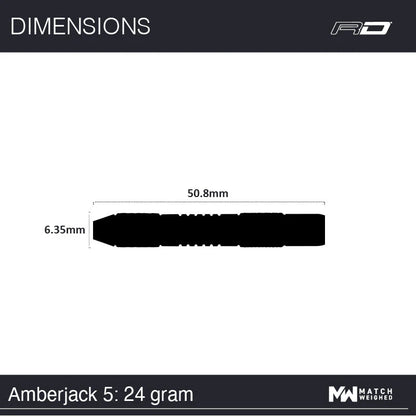 Red Dragon Amberjack 5 Steel Tip 24 gram 90% Tungsten