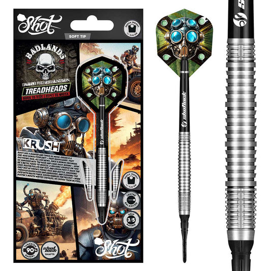 Shot Badlands Krush Soft Tip Dart Set-90% Tungsten-20gm
