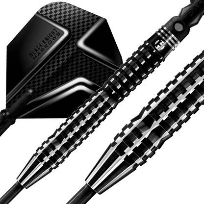 Harrows Black Knight - Steel Tip Darts - 90% Tungsten - 21g