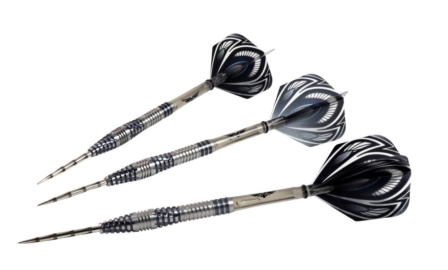 Shot Birds of Prey Falcon Steel Tip Dart Set-90% Tungsten Barrels-27gm