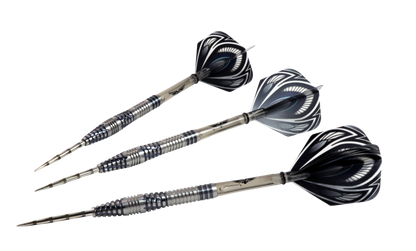 Shot Birds of Prey Falcon Steel Tip Dart Set-90% Tungsten Barrels-27gm
