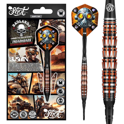 Shot Badlands Rustin Soft Tip Dart Set-90% Tungsten-20gm