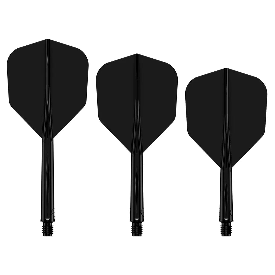 Mission Force 90 - Molded Flight & Shaft System - Black - Standard No6 - Short