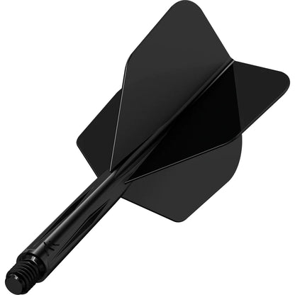 Mission Force 90 - Molded Flight & Shaft System - Black - Standard No6 - Short