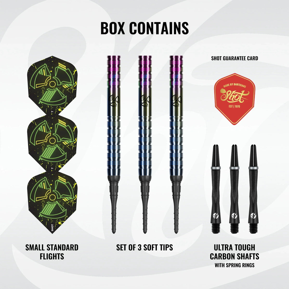Shot Pro Series Stowe Buntz 3.0 Soft Tip Dart Set-90% Tungsten-21gm