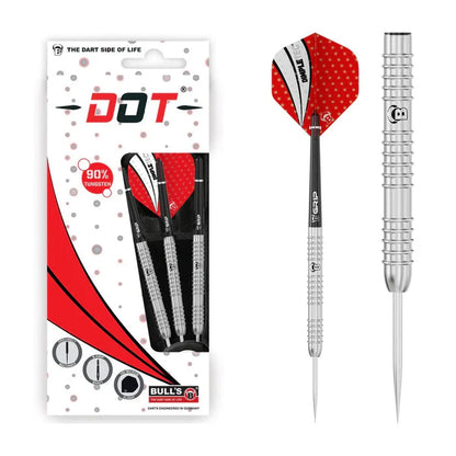 BULL'S Dot D8 90% Tungsten 21 gram Steel Tip Dart Set
