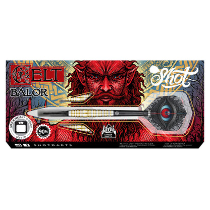 Shot Celt Balor Soft Tip Dart Set-90% Tungsten-18gm