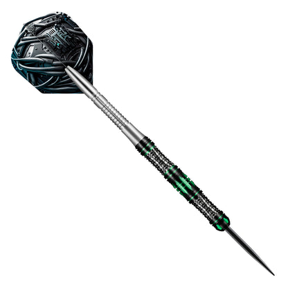 Shot AI Cyberpunk Steel Tip Dart Set-90% Tungsten Barrels-25gm