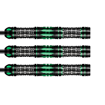 Shot AI Cyberpunk Steel Tip Dart Set-90% Tungsten Barrels-25gm