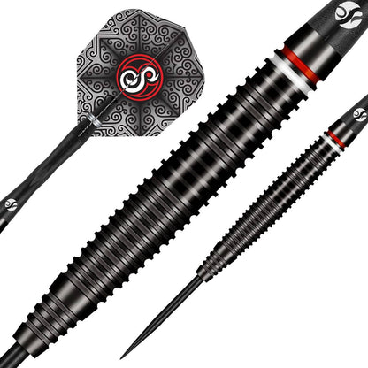 Shot Pro Series Carl Sneyd Steel Tip Dart Set-90% Tungsten Barrels-23gm