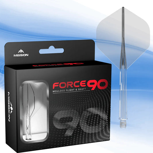Mission Force 90 - Molded Flight & Shaft System - Clear - Standard No2 - Short