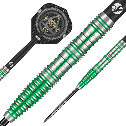 Shot Alchemy Mythril Turbo Point Steel Tip Dart Set-90% Tungsten Barrels - 25gm