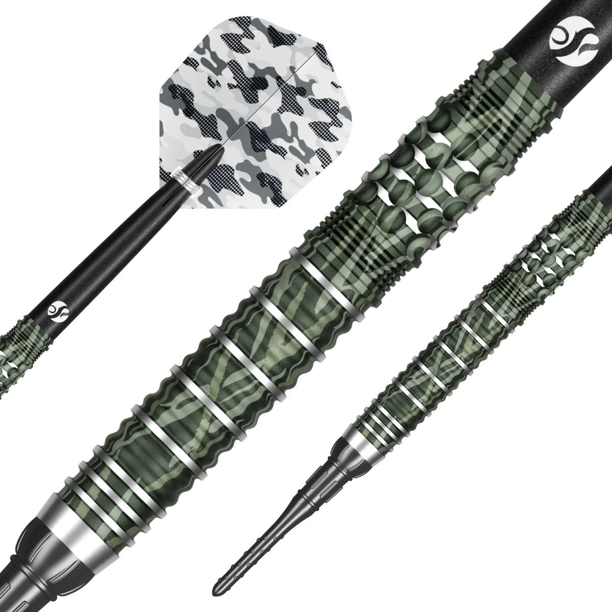 Shot Camo Ghillie Soft Tip Dart Set-90% Tungsten - 20gm