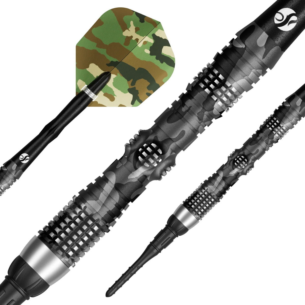 Shot Camo Longshot Soft Tip Dart Set - 95% Tungsten - 20gm