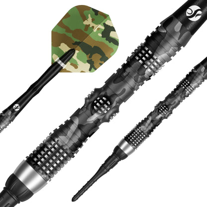Shot Camo Longshot Soft Tip Dart Set - 95% Tungsten - 20gm
