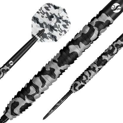 Shot Camo Polar Turbo Point Steel Tip Dart Set-90% Tungsten Barrels - 24gm