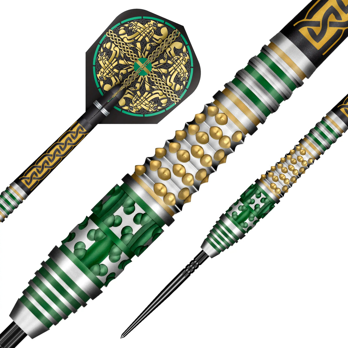 Shot Celt Cernunnos Turbo Point Steel Tip Dart Set-90% Tungsten Barrels - 24gm