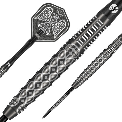 Shot Goths Wulfaz Turbo Point Steel Tip Dart Set-90% Tungsten Barrels-23gm
