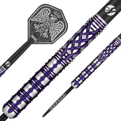 Shot Goths Visara Turbo Point Steel Tip Dart Set-90% Tungsten Barrels-23gm