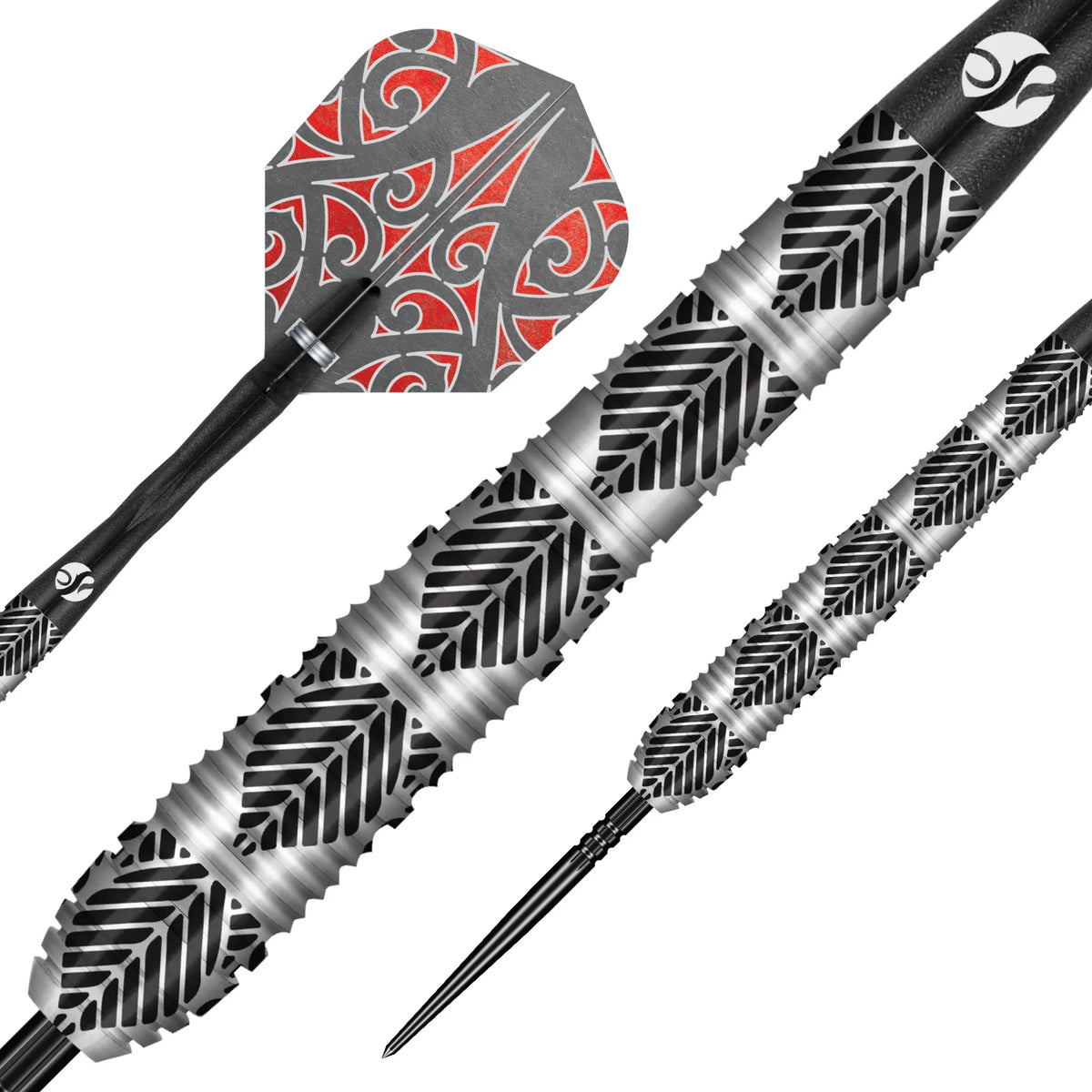 Shot Warrior Awe Turbo Point Steel Tip Dart Set-90% Tungsten Barrels-22gm
