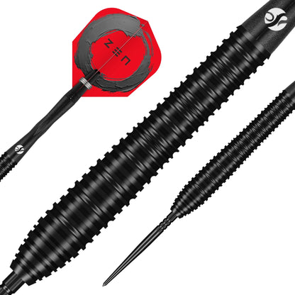 Shot Zen Torpedo Turbo Point Steel Tip Dart Set-90% Tungsten Barrels-23gm
