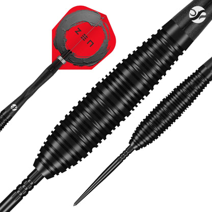 Shot Zen Bomber Turbo Point Steel Tip Dart Set-90% Tungsten Barrels-23gm